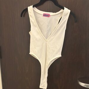 Edikted White Bodysuit